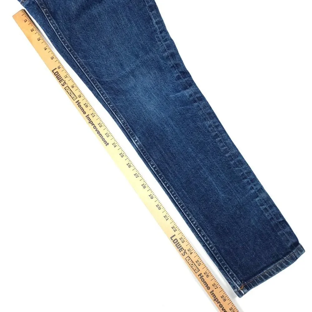 EVERLANE The Slim 4 Way Stretch Ankle Cropped Jean Dark Indigo Denim Mens 30